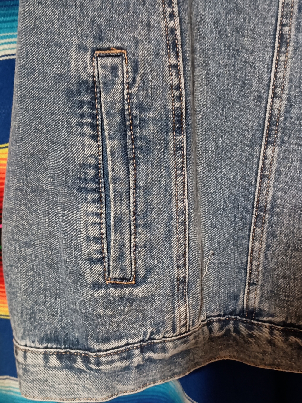 NWT Madden Girl Studded Blue Denim Jacket 4X - Picture 3 of 8